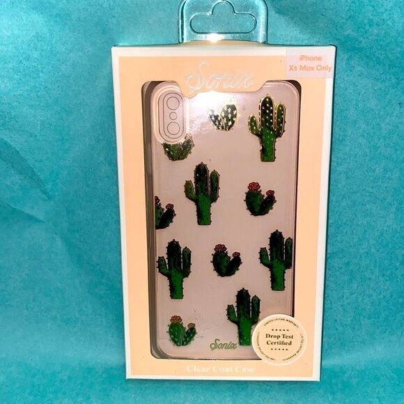 Sonix Apple iPhone XS MAX Clear Coat Prickly Pear Phone Case D6 - Picture 2 of 5